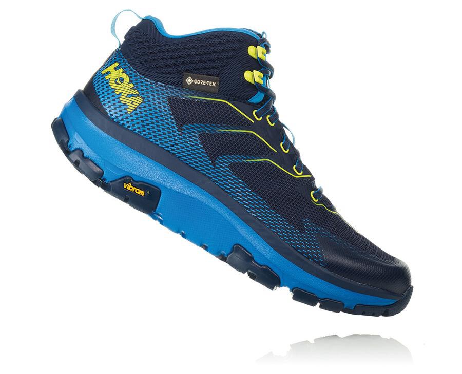 Hoka Australia One One Toa GORE-TEX - Mens Hiking Boots Navy - DRCUE-6097